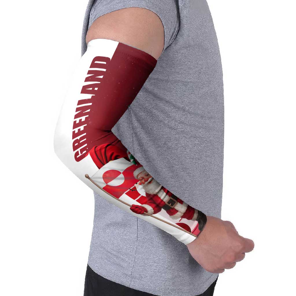 Greenland Santa Christmas Arm Sleeves Nordic Holiday Pride Design - Wonder Print Shop