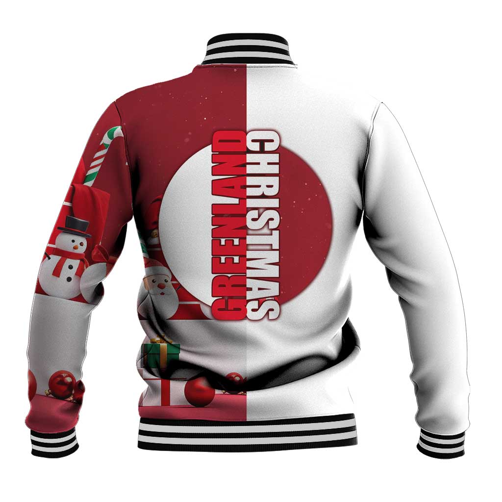 Greenland Santa Christmas Baseball Jacket Nordic Holiday Pride Design - Wonder Print Shop