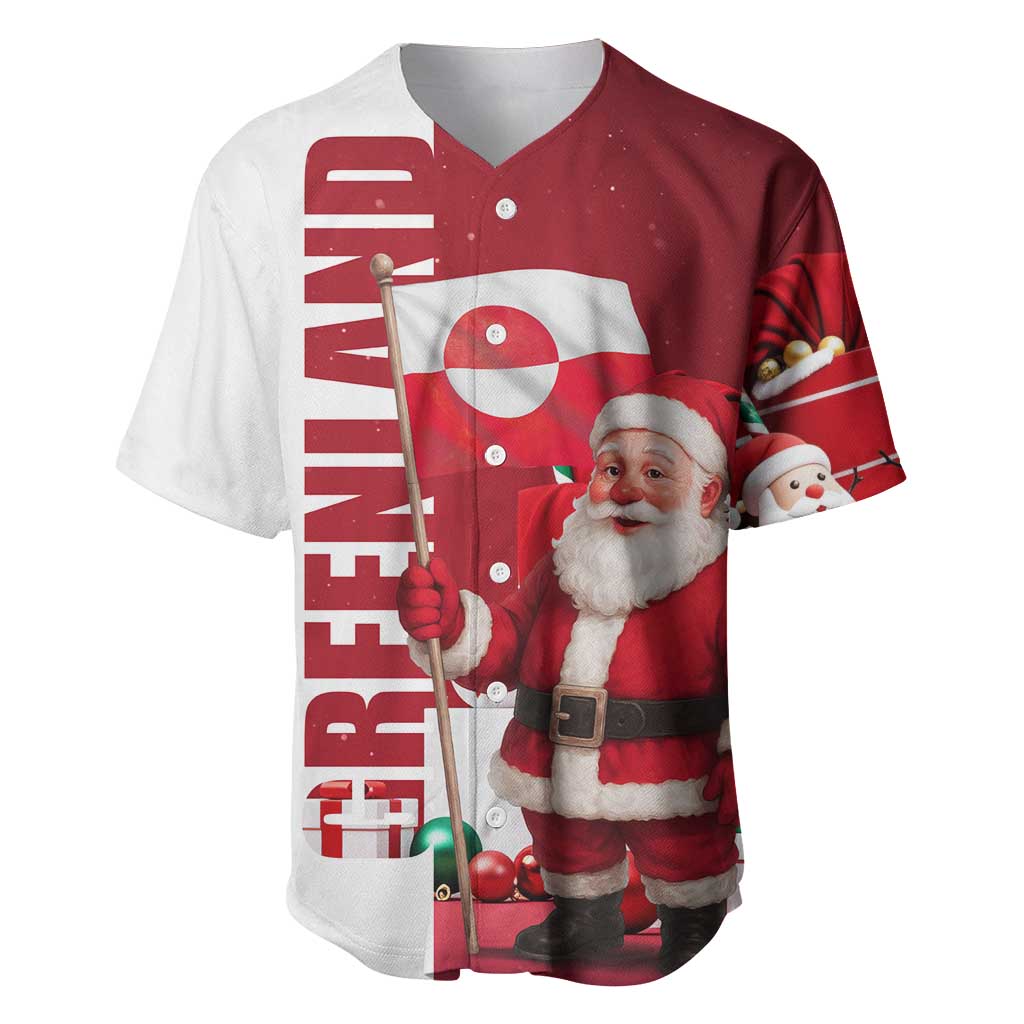 Greenland Santa Christmas Baseball Jersey Nordic Holiday Pride Design - Wonder Print Shop
