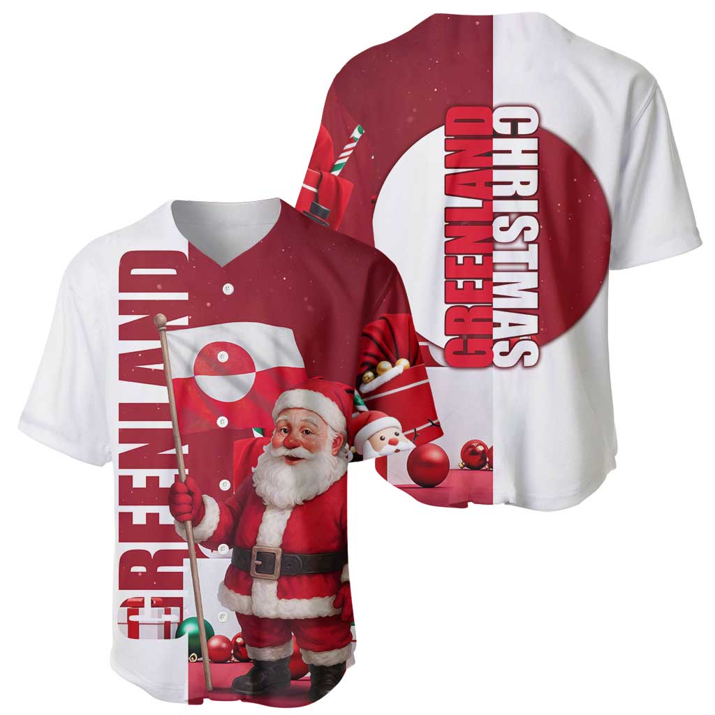 Greenland Santa Christmas Baseball Jersey Nordic Holiday Pride Design - Wonder Print Shop