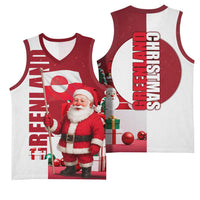 Greenland Santa Christmas Basketball Jersey Nordic Holiday Pride Design - Wonder Print Shop