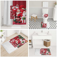 Greenland Santa Christmas Bathroom Set Nordic Holiday Pride Design - Wonder Print Shop