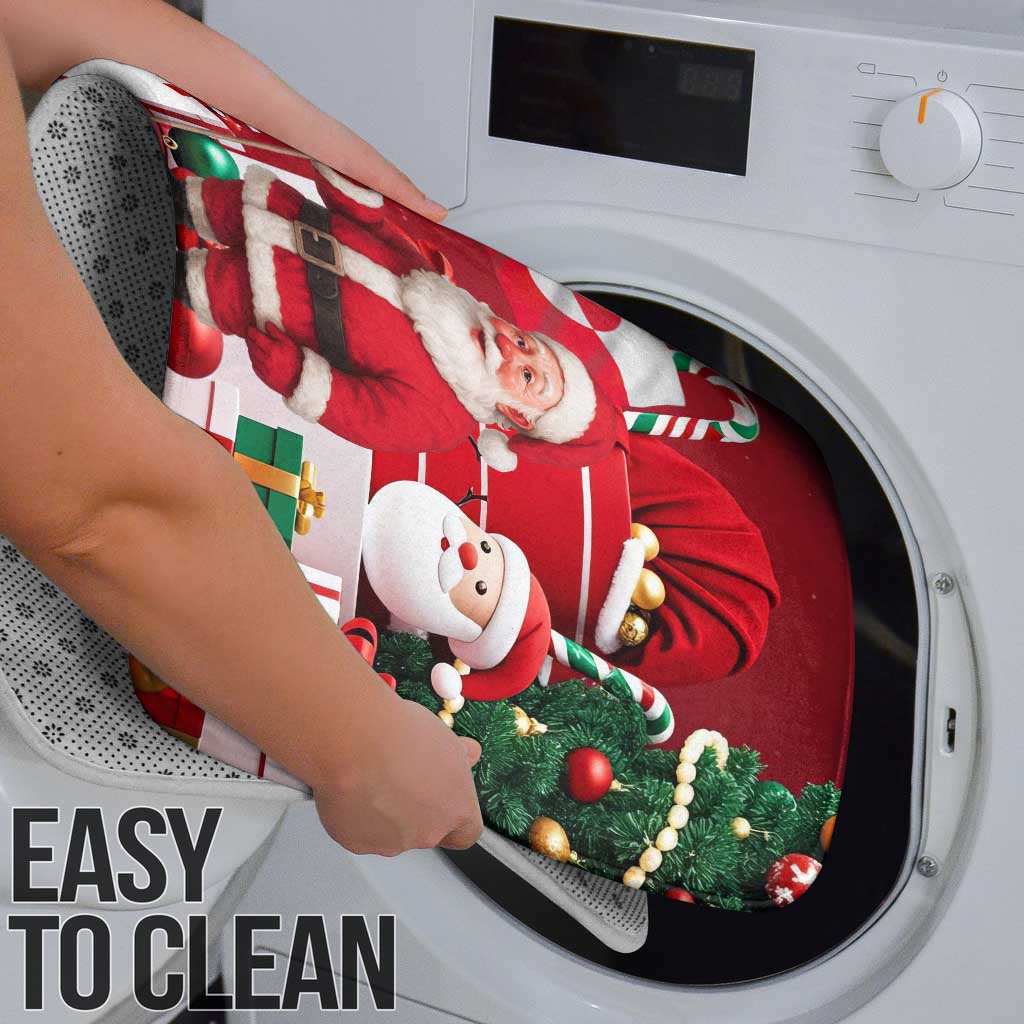 Greenland Santa Christmas Bathroom Set Nordic Holiday Pride Design - Wonder Print Shop