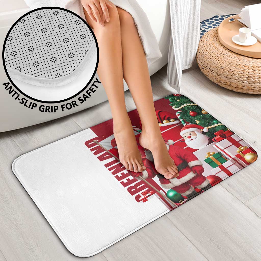 Greenland Santa Christmas Bathroom Set Nordic Holiday Pride Design - Wonder Print Shop