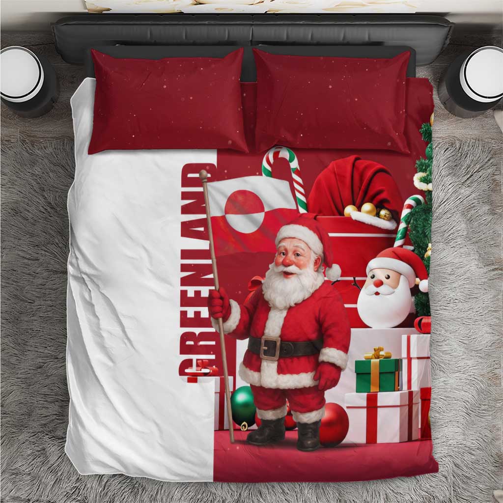 Greenland Santa Christmas Bedding Set Nordic Holiday Pride Design - Wonder Print Shop