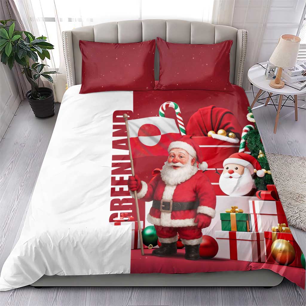 Greenland Santa Christmas Bedding Set Nordic Holiday Pride Design - Wonder Print Shop
