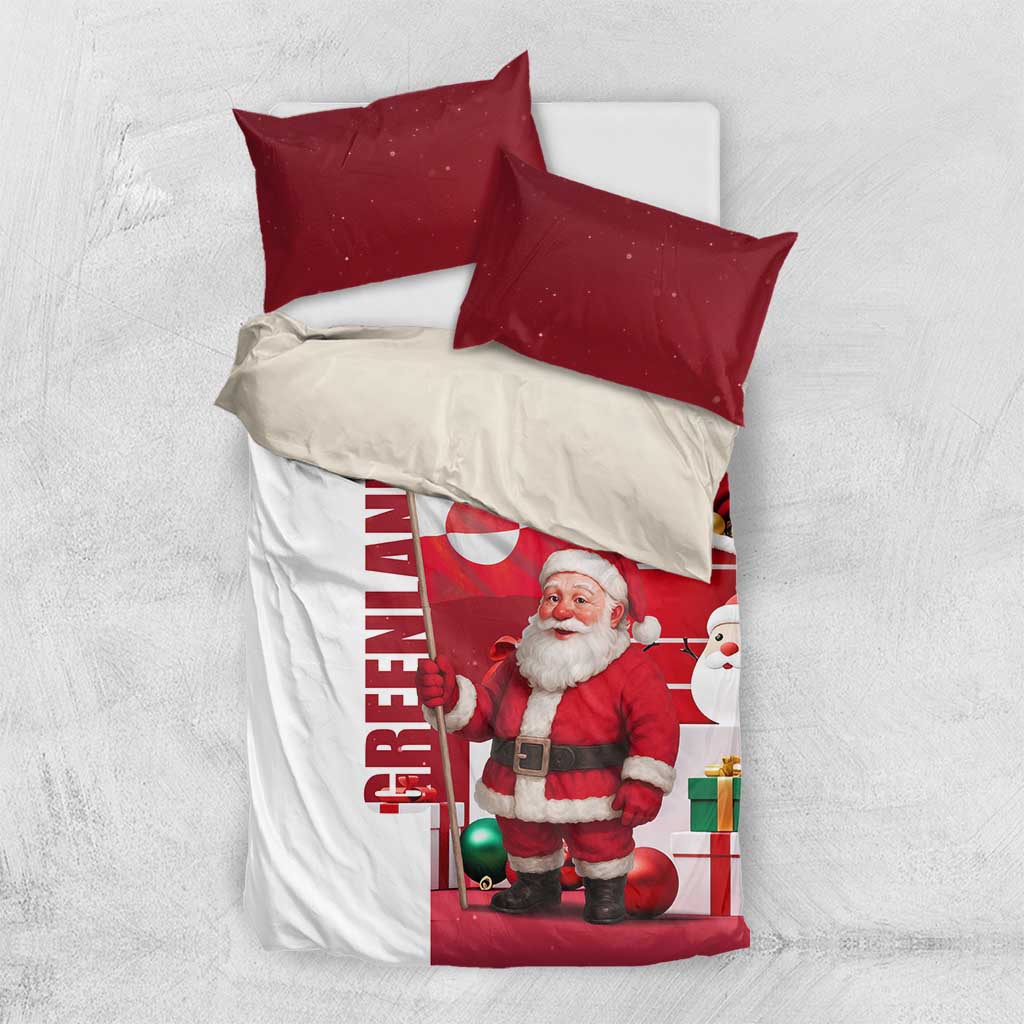 Greenland Santa Christmas Bedding Set Nordic Holiday Pride Design - Wonder Print Shop
