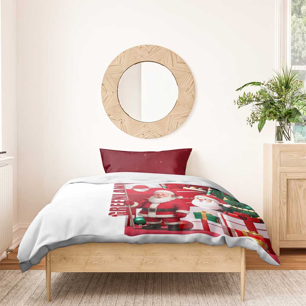 Greenland Santa Christmas Bedding Set Nordic Holiday Pride Design - Wonder Print Shop