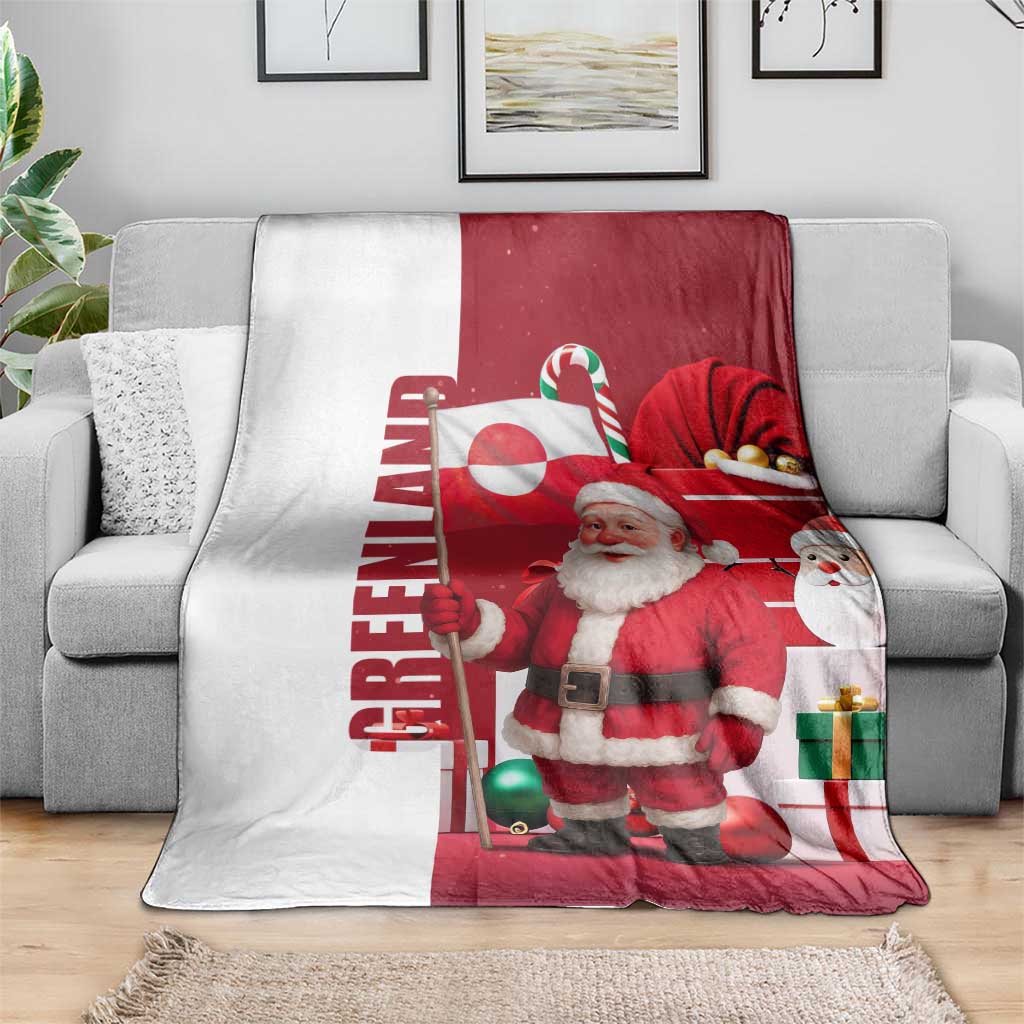 Greenland Santa Christmas Blanket Nordic Holiday Pride Design - Wonder Print Shop