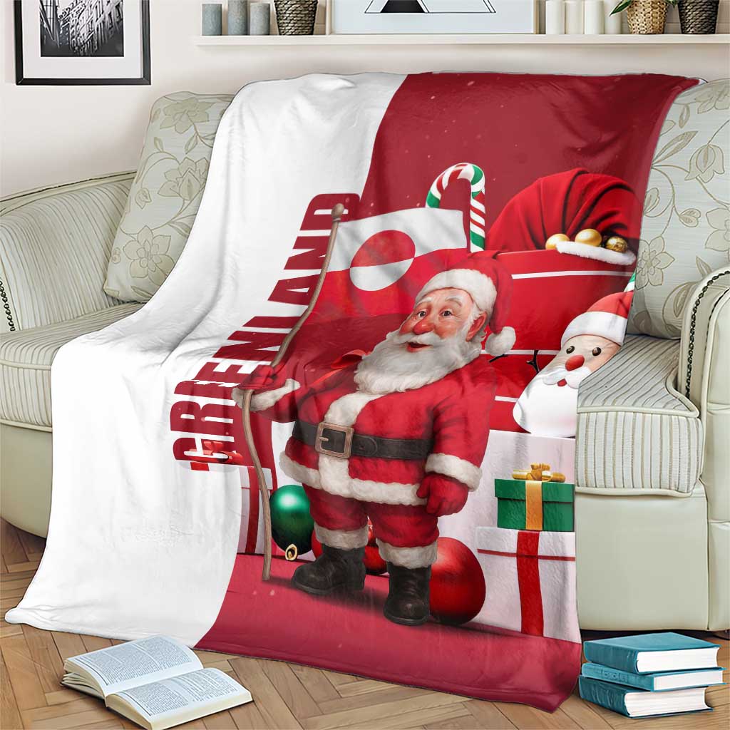 Greenland Santa Christmas Blanket Nordic Holiday Pride Design - Wonder Print Shop