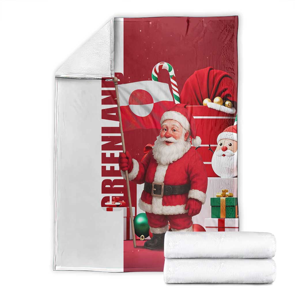 Greenland Santa Christmas Blanket Nordic Holiday Pride Design - Wonder Print Shop