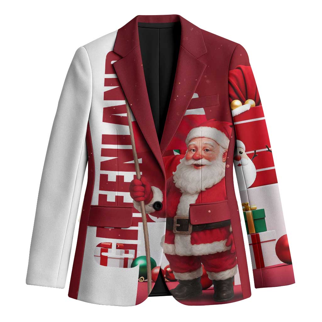 Greenland Santa Christmas Blazer Nordic Holiday Pride Design - Wonder Print Shop