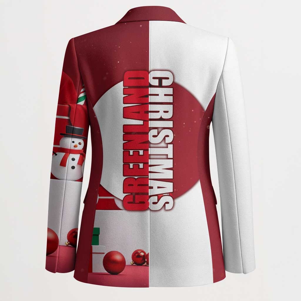Greenland Santa Christmas Blazer Nordic Holiday Pride Design - Wonder Print Shop