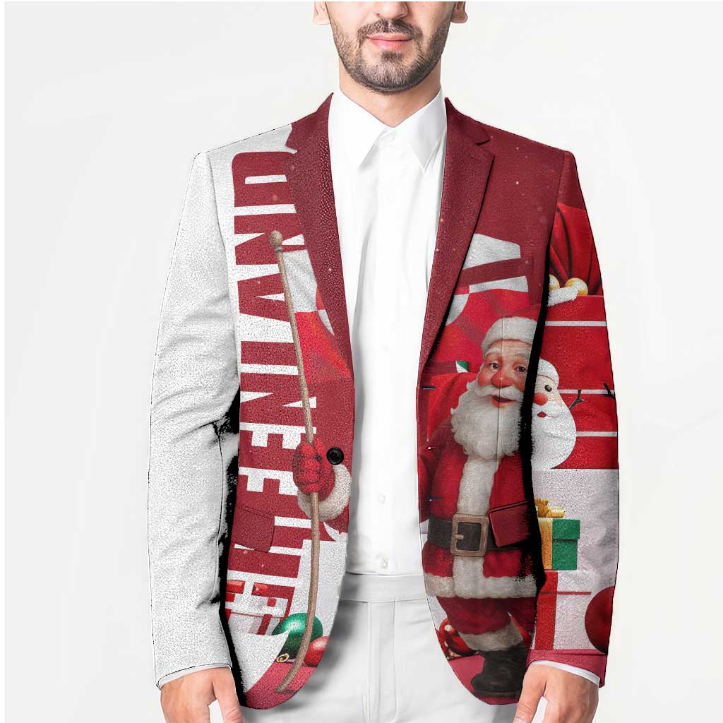 Greenland Santa Christmas Blazer Nordic Holiday Pride Design - Wonder Print Shop