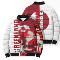 Greenland Santa Christmas Bomber Puffer Jacket Nordic Holiday Pride Design - Wonder Print Shop