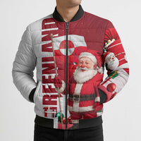 Greenland Santa Christmas Bomber Puffer Jacket Nordic Holiday Pride Design - Wonder Print Shop