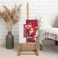 Greenland Santa Christmas Canvas Wall Art Nordic Holiday Pride Design - Wonder Print Shop