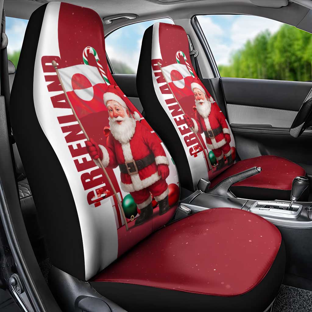 Greenland Santa Christmas Car Seat Cover Nordic Holiday Pride Design - Wonder Print Shop
