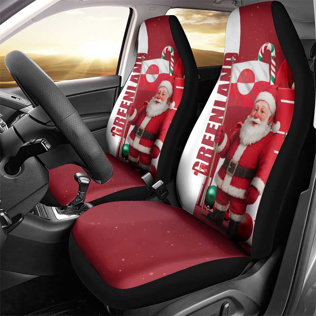 Greenland Santa Christmas Car Seat Cover Nordic Holiday Pride Design - Wonder Print Shop
