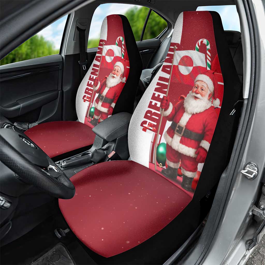 Greenland Santa Christmas Car Seat Cover Nordic Holiday Pride Design - Wonder Print Shop