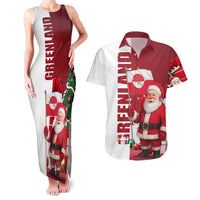 Greenland Santa Christmas Couples Matching Tank Maxi Dress and Hawaiian Shirt Nordic Holiday Pride Design - Wonder Print Shop