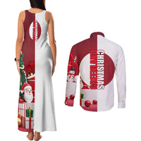 Greenland Santa Christmas Couples Matching Tank Maxi Dress and Long Sleeve Button Shirt Nordic Holiday Pride Design - Wonder Print Shop