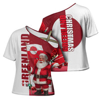 Greenland Santa Christmas Cross Shoulder Shirt Nordic Holiday Pride Design - Wonder Print Shop