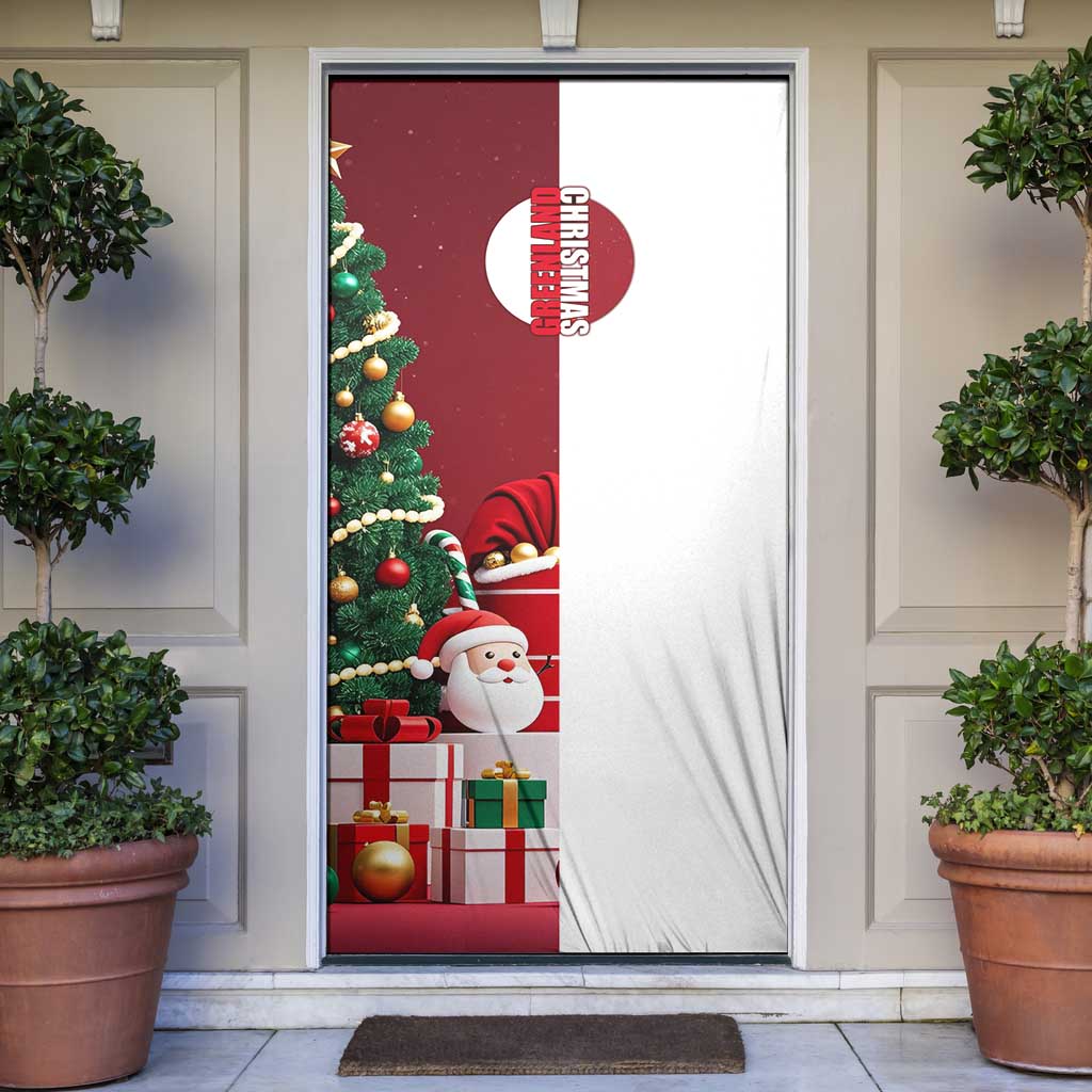 Greenland Santa Christmas Door Cover Nordic Holiday Pride Design - Wonder Print Shop
