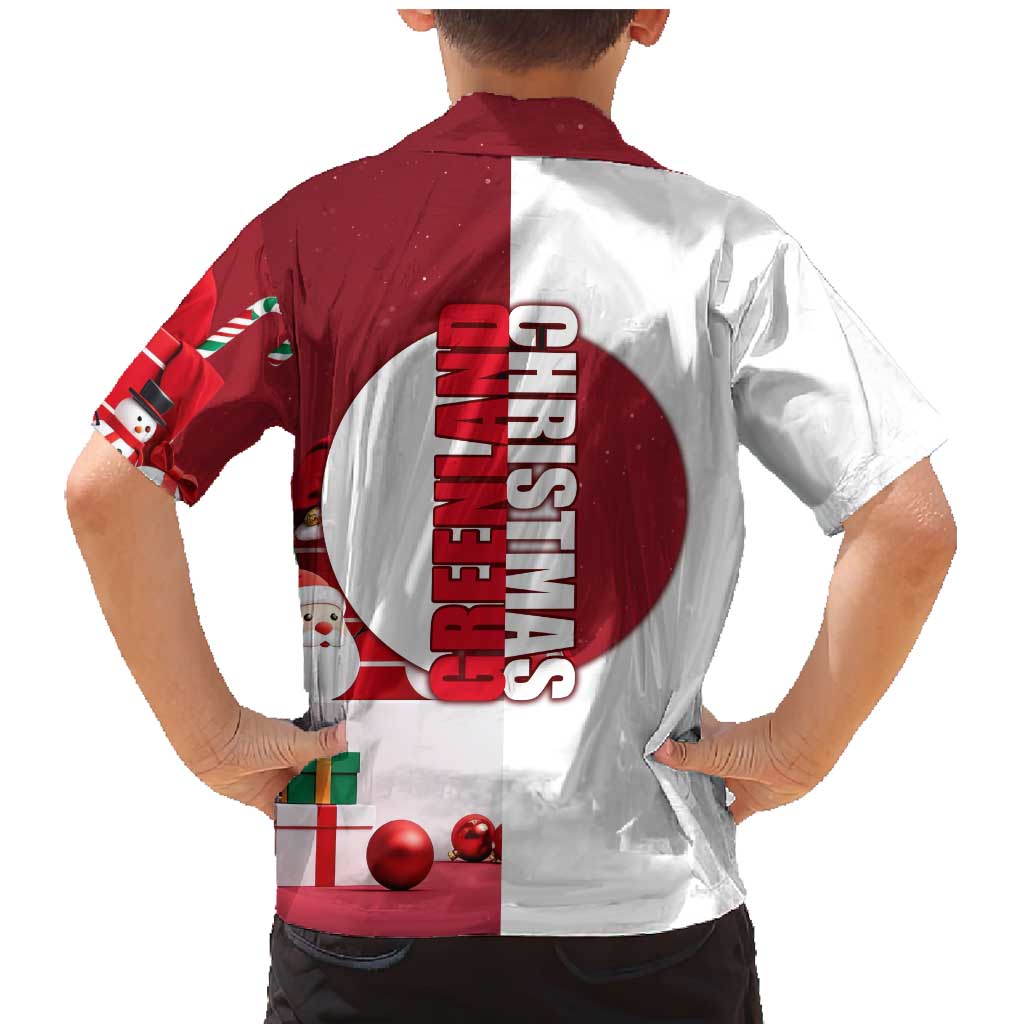 Greenland Santa Christmas Family Matching Mermaid Dress and Hawaiian Shirt Nordic Holiday Pride Design - Wonder Print Shop