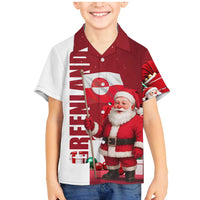 Greenland Santa Christmas Family Matching Mermaid Dress and Hawaiian Shirt Nordic Holiday Pride Design - Wonder Print Shop