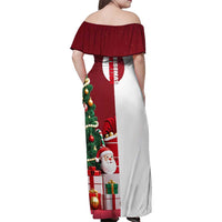 Greenland Santa Christmas Family Matching Off Shoulder Maxi Dress and Hawaiian Shirt Nordic Holiday Pride Design - Wonder Print Shop