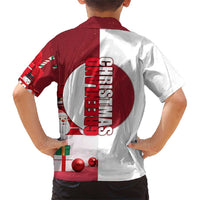 Greenland Santa Christmas Family Matching Short Sleeve Bodycon Dress and Hawaiian Shirt Nordic Holiday Pride Design - Wonder Print Shop