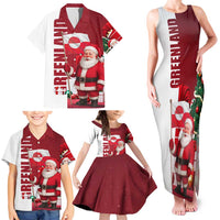 Greenland Santa Christmas Family Matching Tank Maxi Dress and Hawaiian Shirt Nordic Holiday Pride Design - Wonder Print Shop