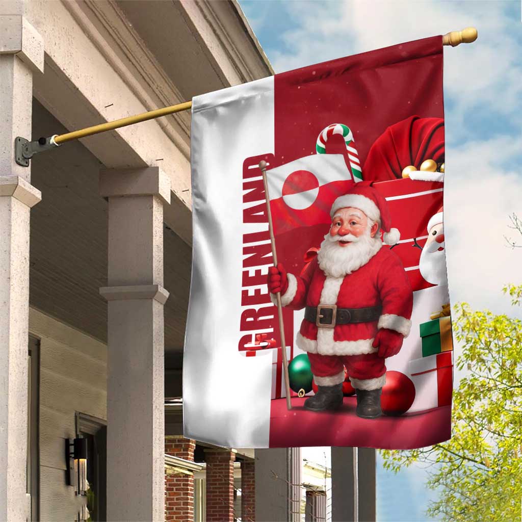 Greenland Santa Christmas Garden Flag Nordic Holiday Pride Design - Wonder Print Shop