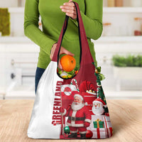 Greenland Santa Christmas Grocery Bag Nordic Holiday Pride Design - Wonder Print Shop