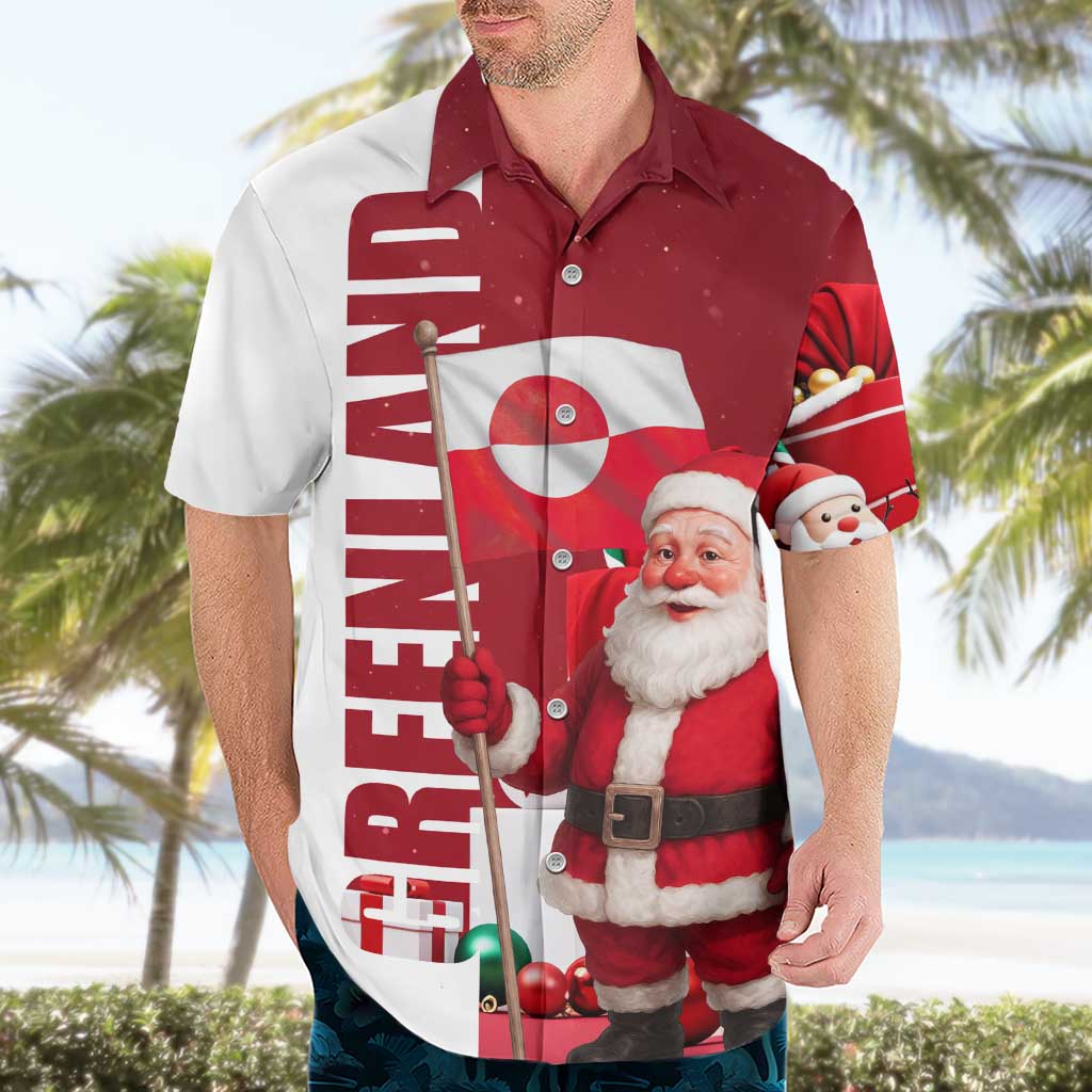 Greenland Santa Christmas Hawaiian Shirt Nordic Holiday Pride Design - Wonder Print Shop