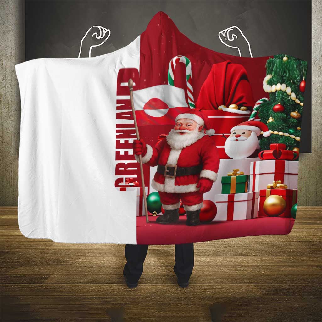 Greenland Santa Christmas Hooded Blanket Nordic Holiday Pride Design - Wonder Print Shop