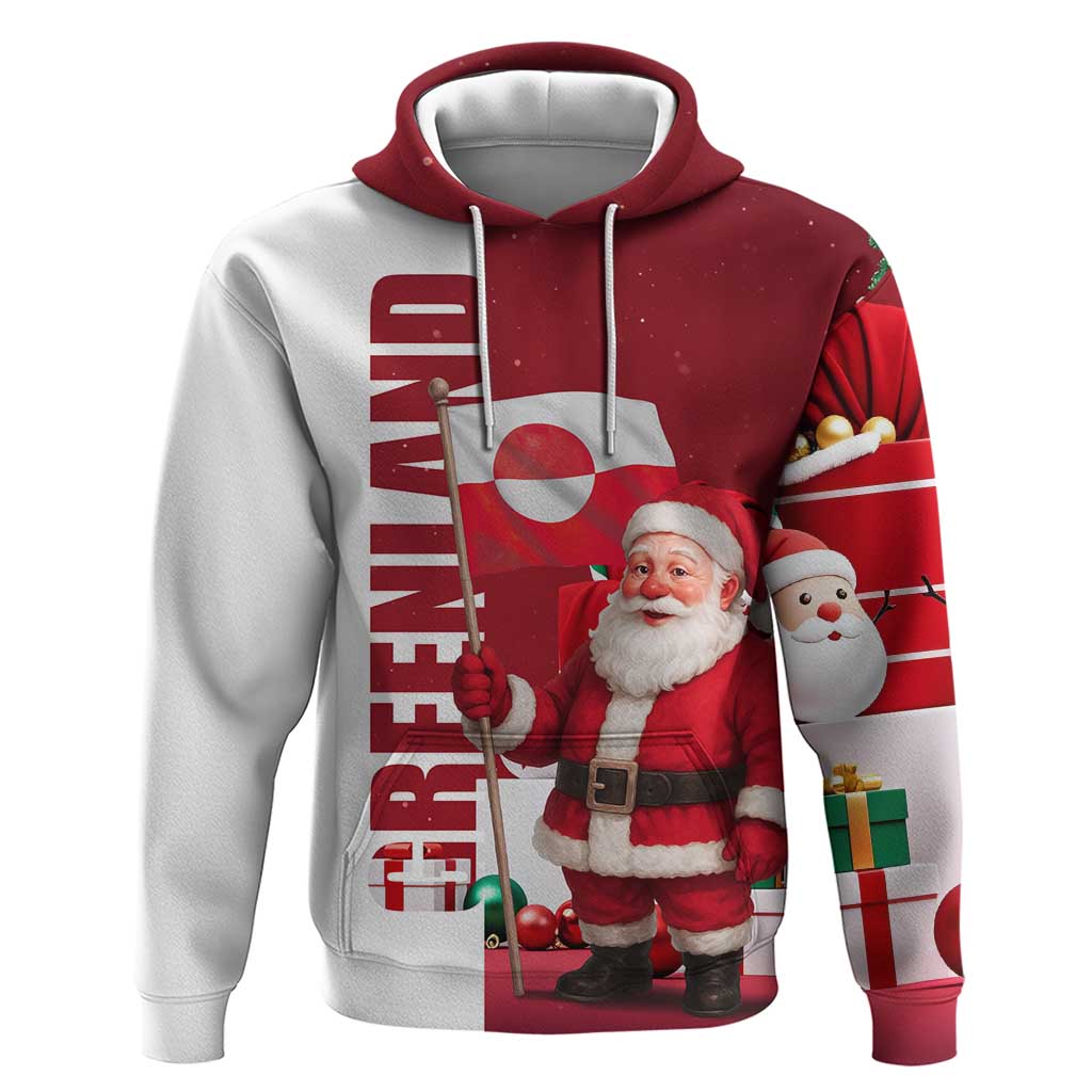 Greenland Santa Christmas Hoodie Nordic Holiday Pride Design - Wonder Print Shop