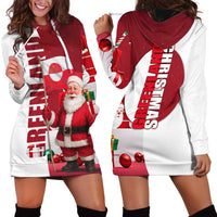 Greenland Santa Christmas Hoodie Dress Nordic Holiday Pride Design - Wonder Print Shop