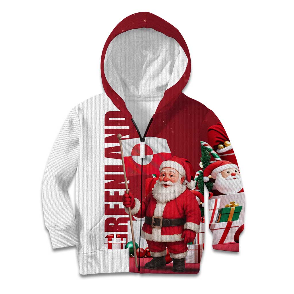 Greenland Santa Christmas Kid Hoodie Nordic Holiday Pride Design - Wonder Print Shop