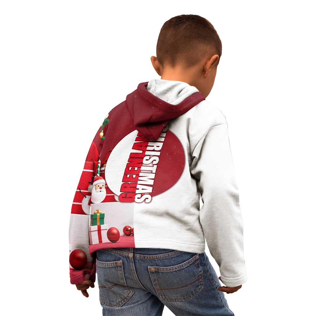 Greenland Santa Christmas Kid Hoodie Nordic Holiday Pride Design - Wonder Print Shop