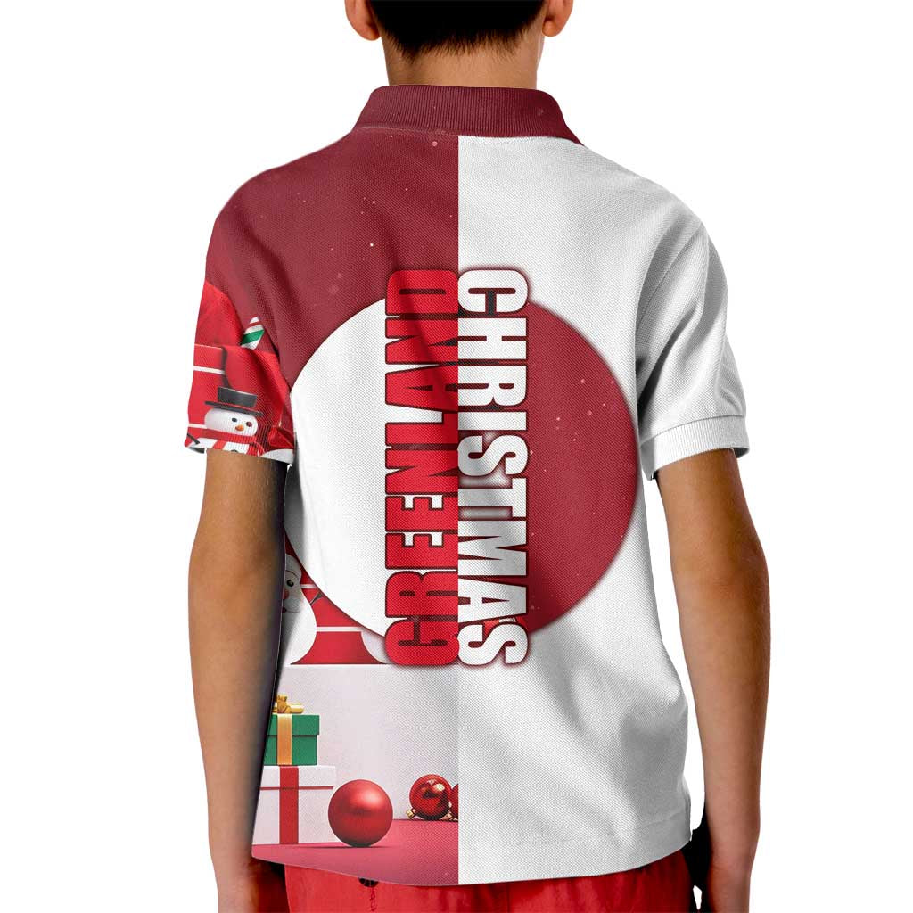Greenland Santa Christmas Kid Polo Shirt Nordic Holiday Pride Design - Wonder Print Shop