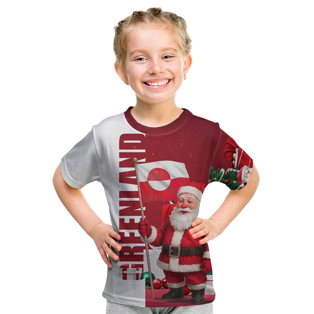 Greenland Santa Christmas Kid T Shirt Nordic Holiday Pride Design - Wonder Print Shop