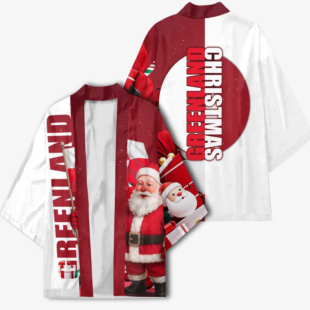 Greenland Santa Christmas Kimono Nordic Holiday Pride Design - Wonder Print Shop
