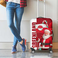 Greenland Santa Christmas Luggage Cover Nordic Holiday Pride Design - Wonder Print Shop