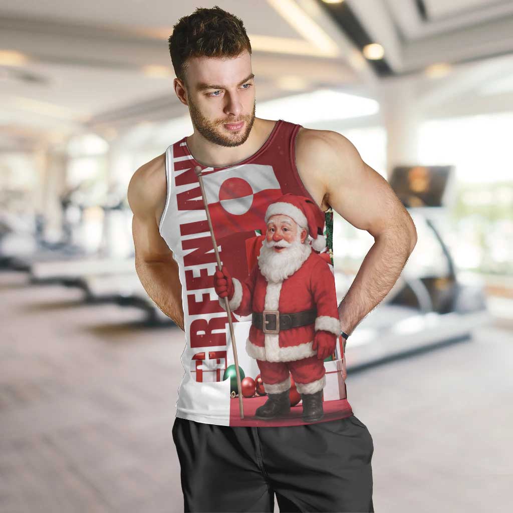 Greenland Santa Christmas Men Tank Top Nordic Holiday Pride Design - Wonder Print Shop