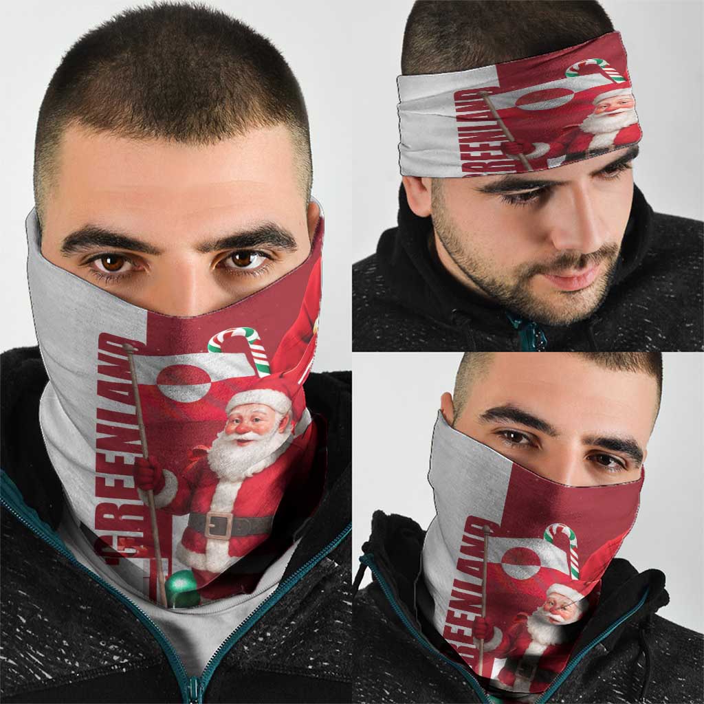 Greenland Santa Christmas Neck Gaiter Nordic Holiday Pride Design - Wonder Print Shop