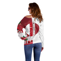 Greenland Santa Christmas Off Shoulder Sweater Nordic Holiday Pride Design - Wonder Print Shop
