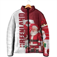 Greenland Santa Christmas Padded Jacket Nordic Holiday Pride Design - Wonder Print Shop