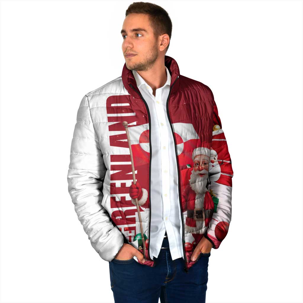 Greenland Santa Christmas Padded Jacket Nordic Holiday Pride Design - Wonder Print Shop